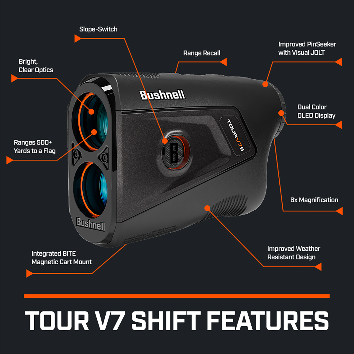 Bushnell Tour V7 Shift Golf Rangefinder | Complete Golfer