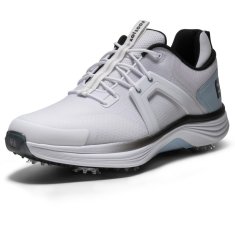 FootJoyHyperFlexGolfShoesWhiteBlueBlack55497AngledLeft.jpg