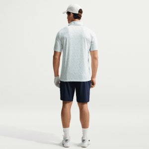 Nike Golf Dri-Fit Velocity Micro Print Polo Shirt Jade Horizon/White
