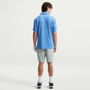 Nike Golf Dri-Fit Velocity Printed Golf Polo Shirt University Blue/White