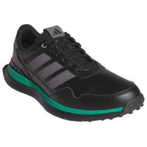 adidas_S2G_26_Leather_Spikeless_Golf_Shoes_Black_Grey_Green_Angled_Right.jpg