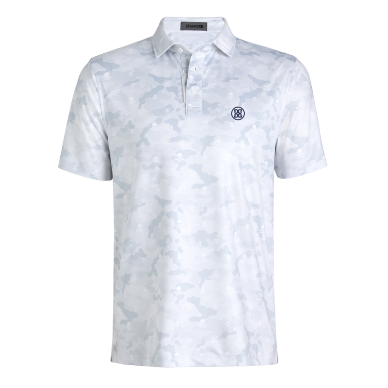 G/FORE Icon Camo Tech Jersey Polo Snow| G/FORE Clothing