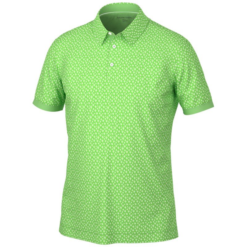 Galvin Green Manuel Golf Shirt Fresh Green/White