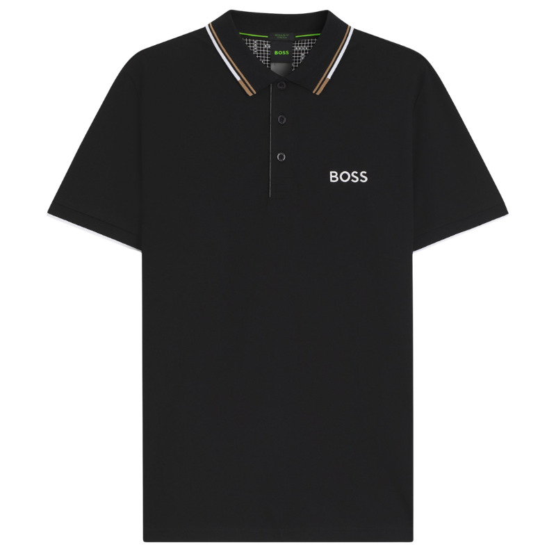 Paddy Pro Hugo Boss Paddy Pro Polo Shirt Black | Hugo Boss Clothing | Complete Golfer