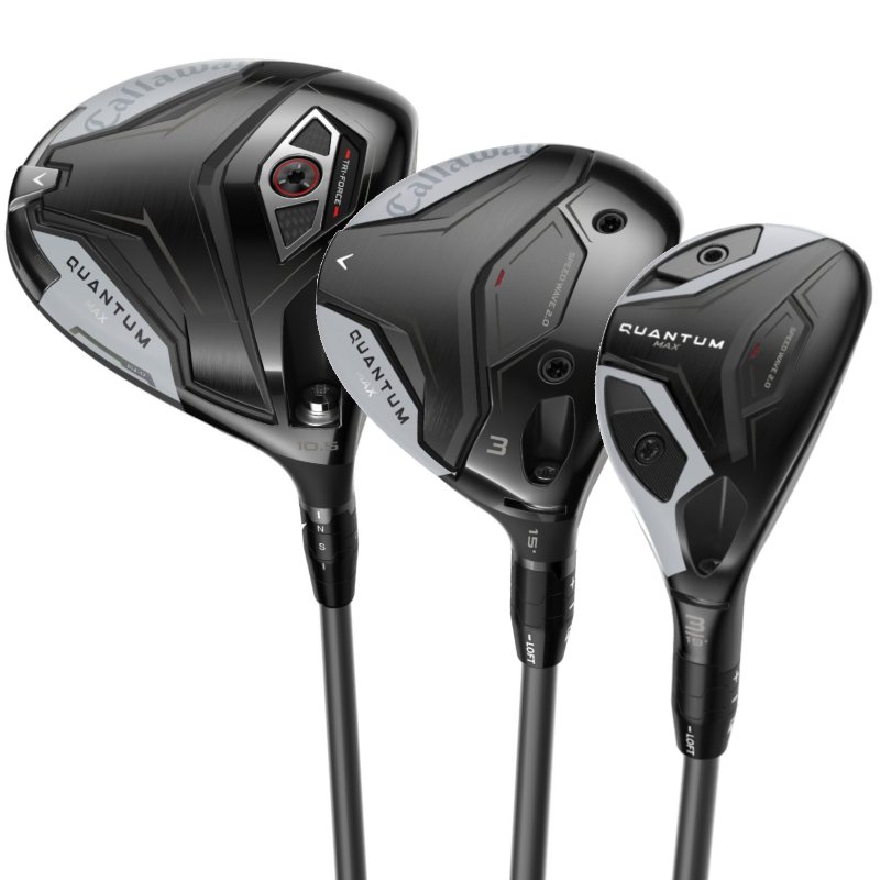 【ほぼ新品】QUANTUM MAX D 10.5° SR ATHLEMAX50 Callaway Quantum Full Set Quantum Max Fast Hybrid/Iron Combo Sets