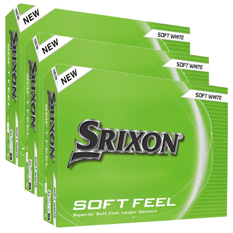 Srixon Soft Feel Golf Balls White 3 Dozen Multibuy | Complete Golfer