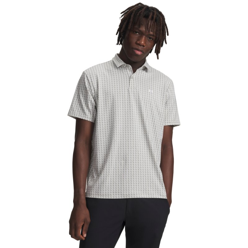Under Armour T2G Printed Polo Titanium/White/White